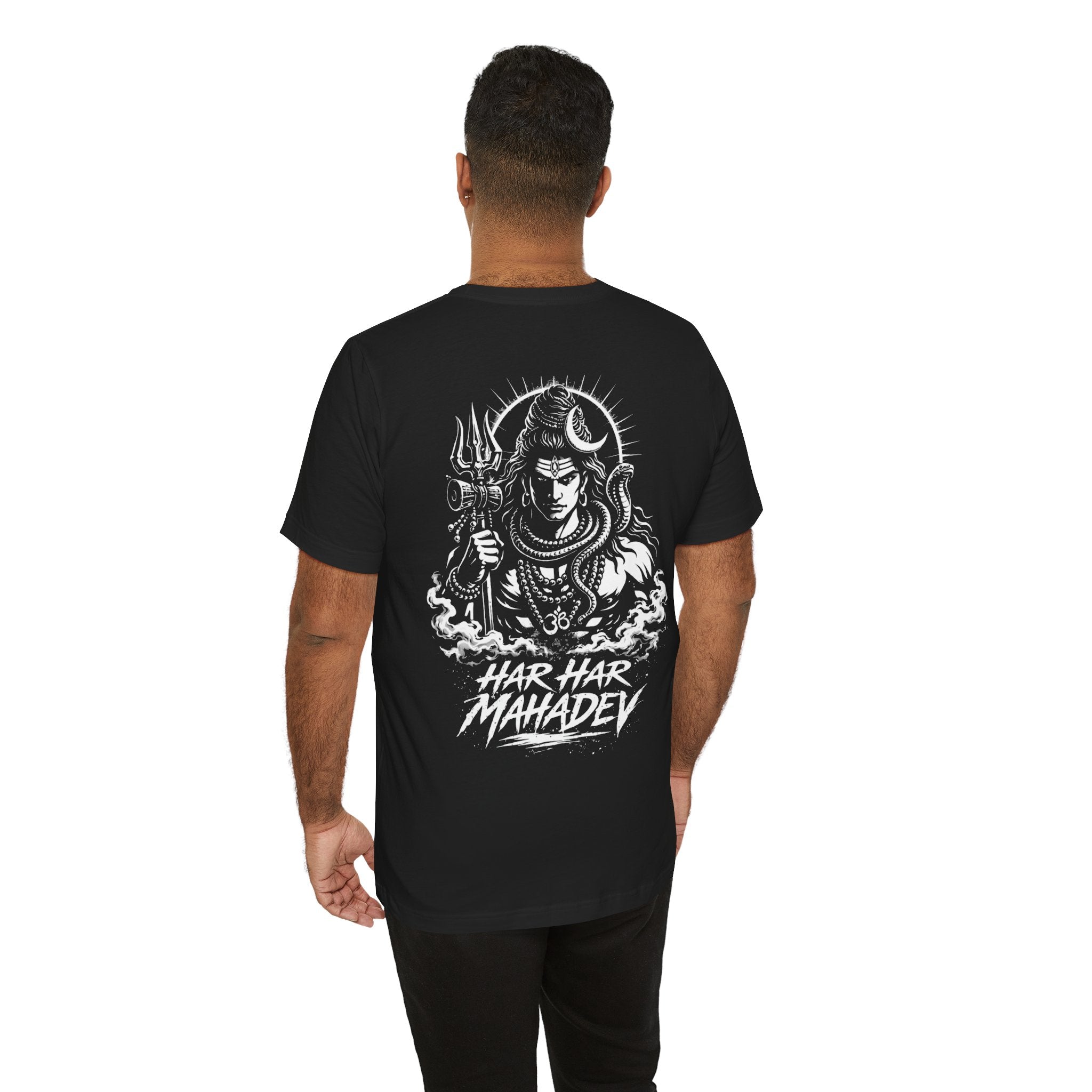 Har Har Mahadev - Lord Shiva Graphic Black Tee
