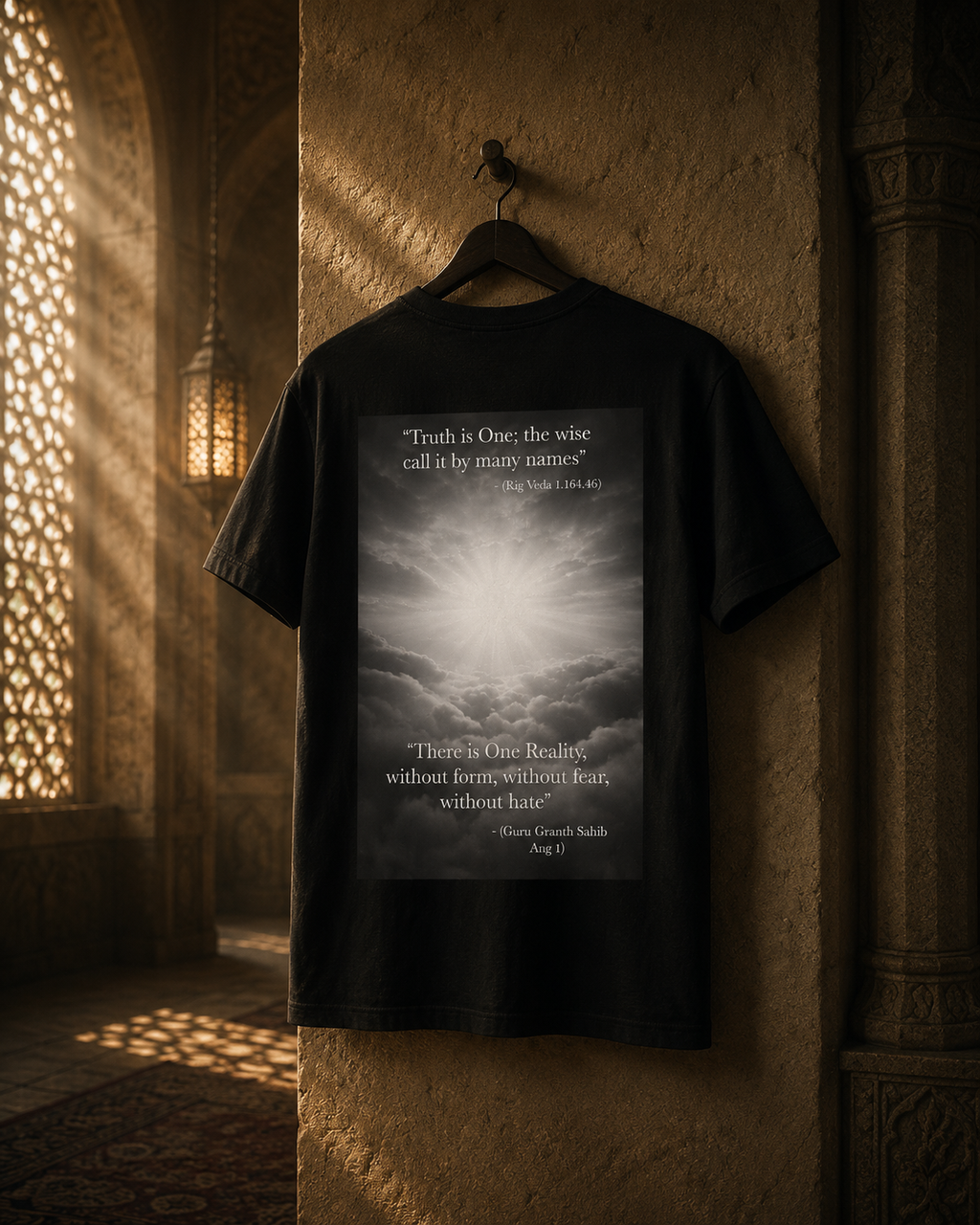 The Highest Truth - One Reality Graphic Black Tee