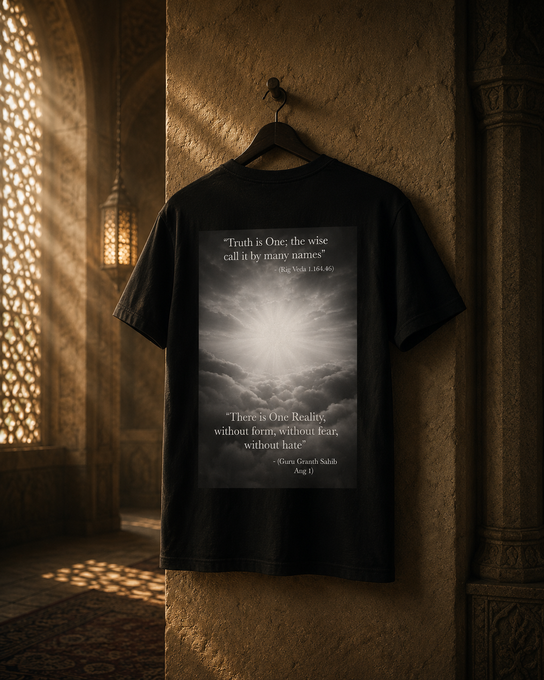 The Highest Truth - One Reality Graphic Black Tee